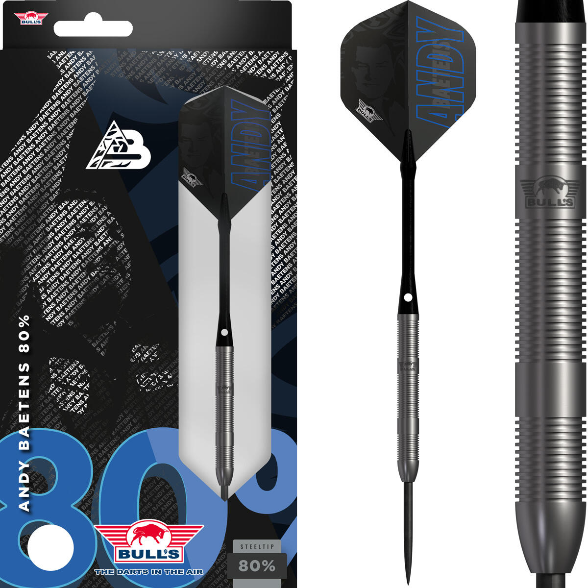 Bull's Andy Baetens 80% E2 Steeltip Darts | Decathlon