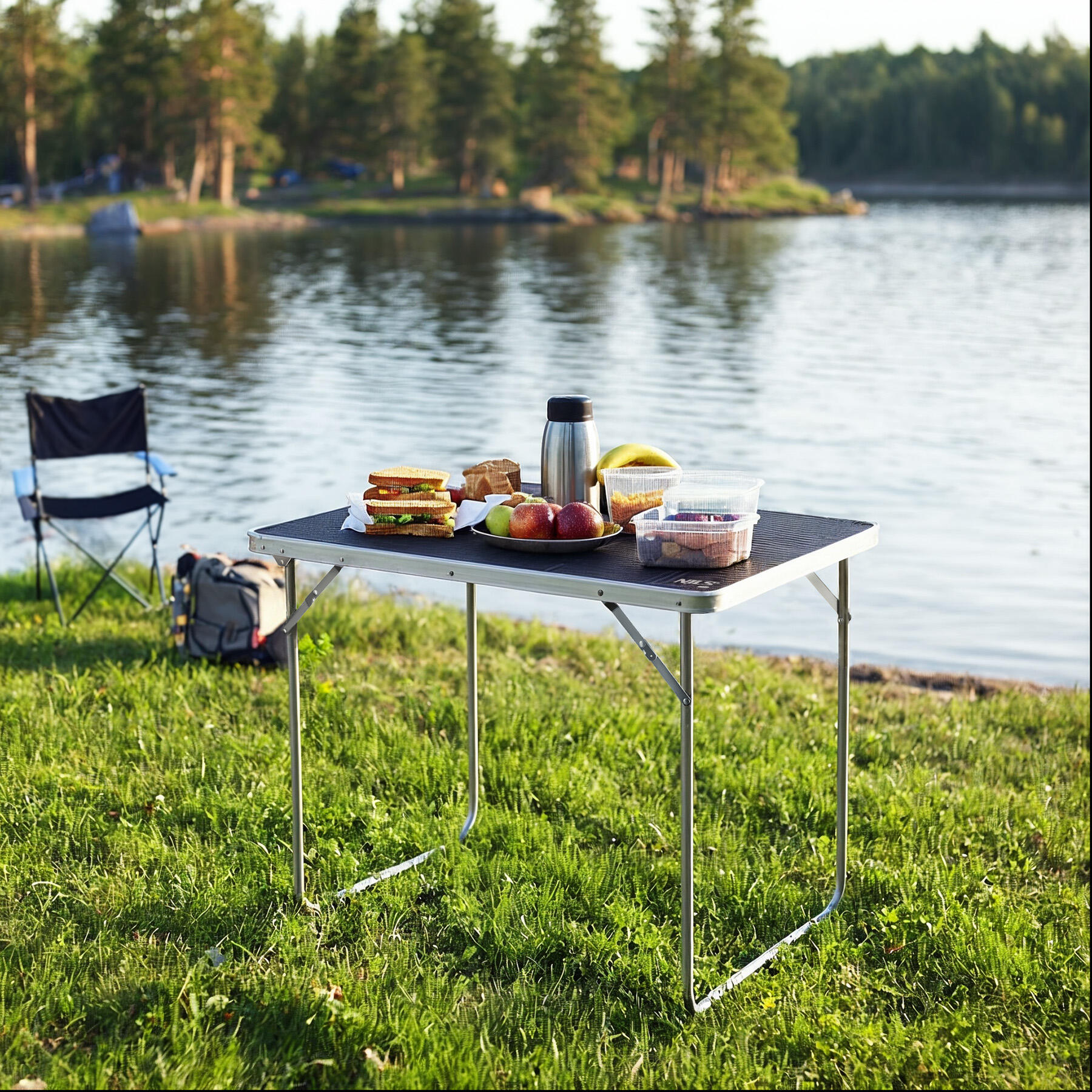 Table de camping pliante légère 60x40x50 cm NILS CAMP NC3401 2/9