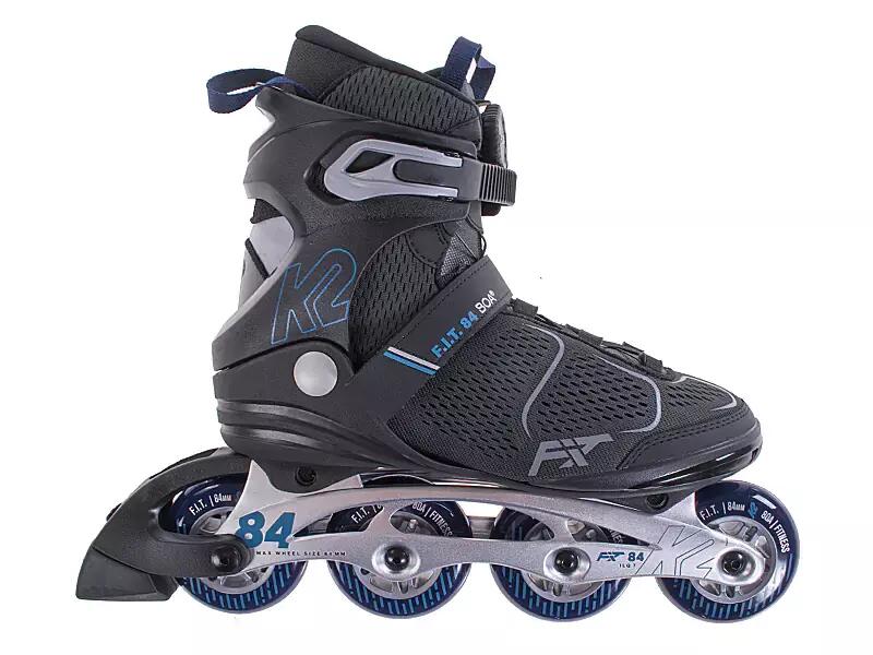 K2 SKATES K2 F.I.T. 84 BOA Inline Skates - Schwarz/Blau - 47