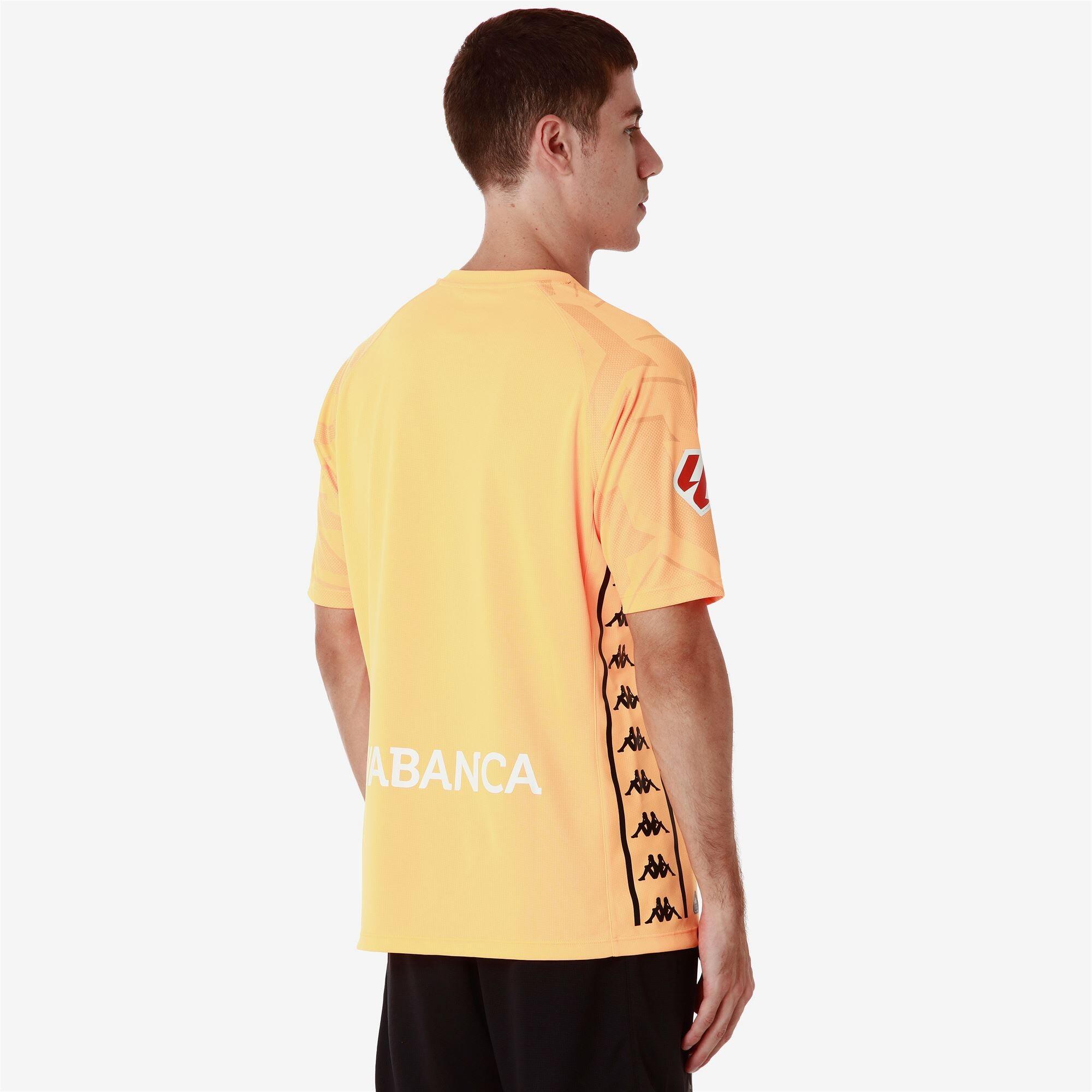 T-shirt da uomo in poliestere riciclato giallo da calcio 3/7