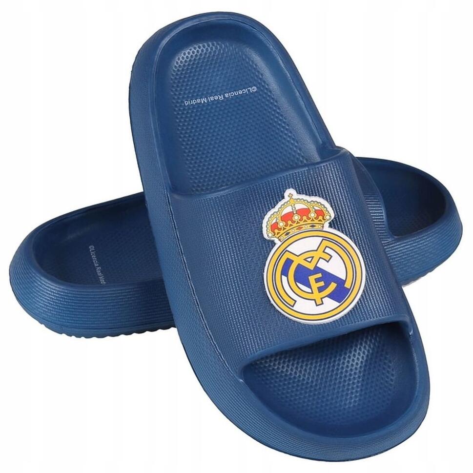 Real Madryt klapki Beach Pool Flip Flops Blue Eva granatowe