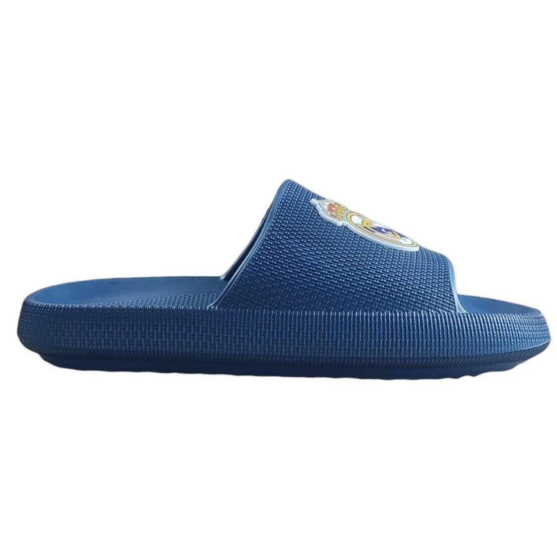 Real Madryt klapki Beach Pool Flip Flops Blue Eva granatowe 3/5