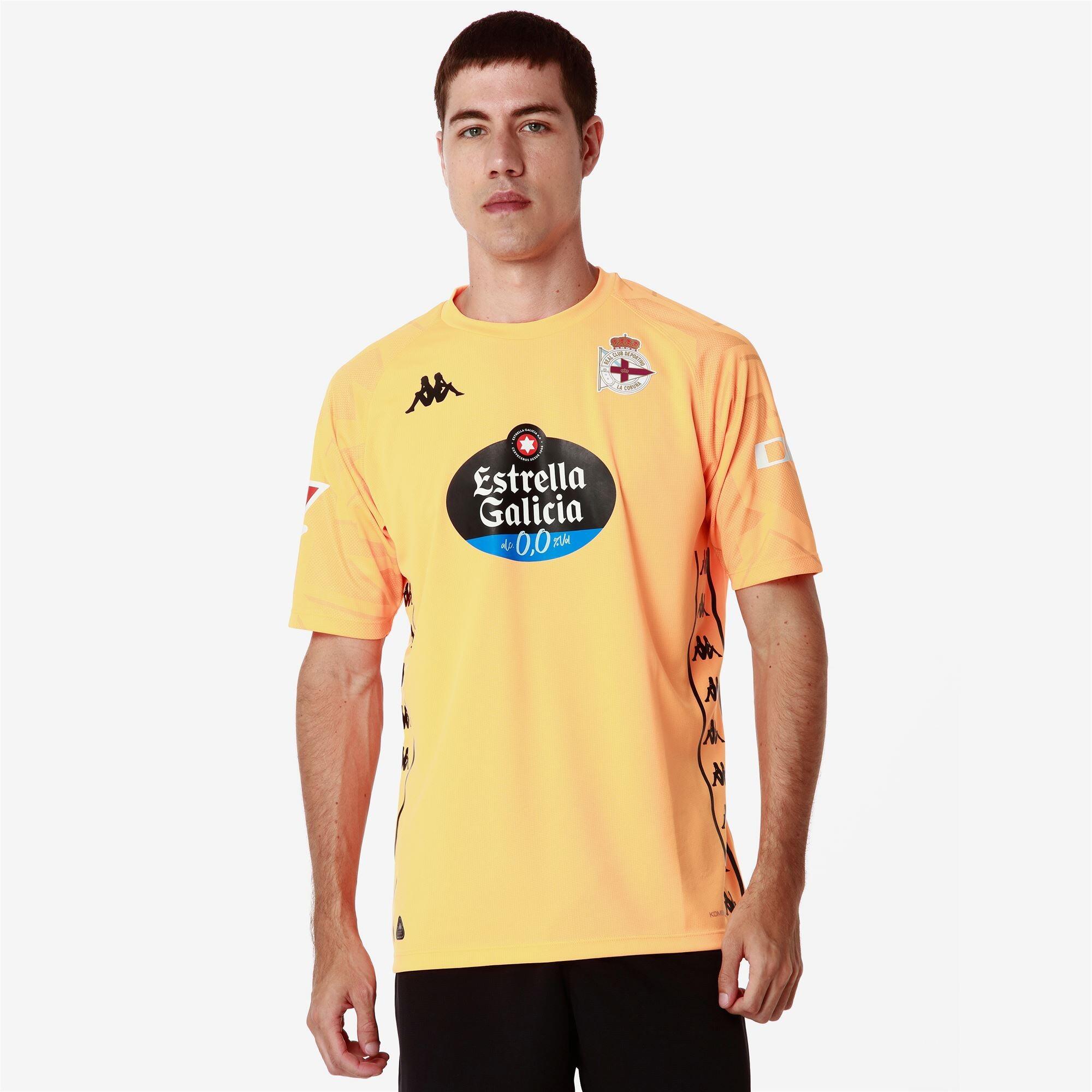 T-shirt da uomo in poliestere riciclato giallo da calcio 5/7
