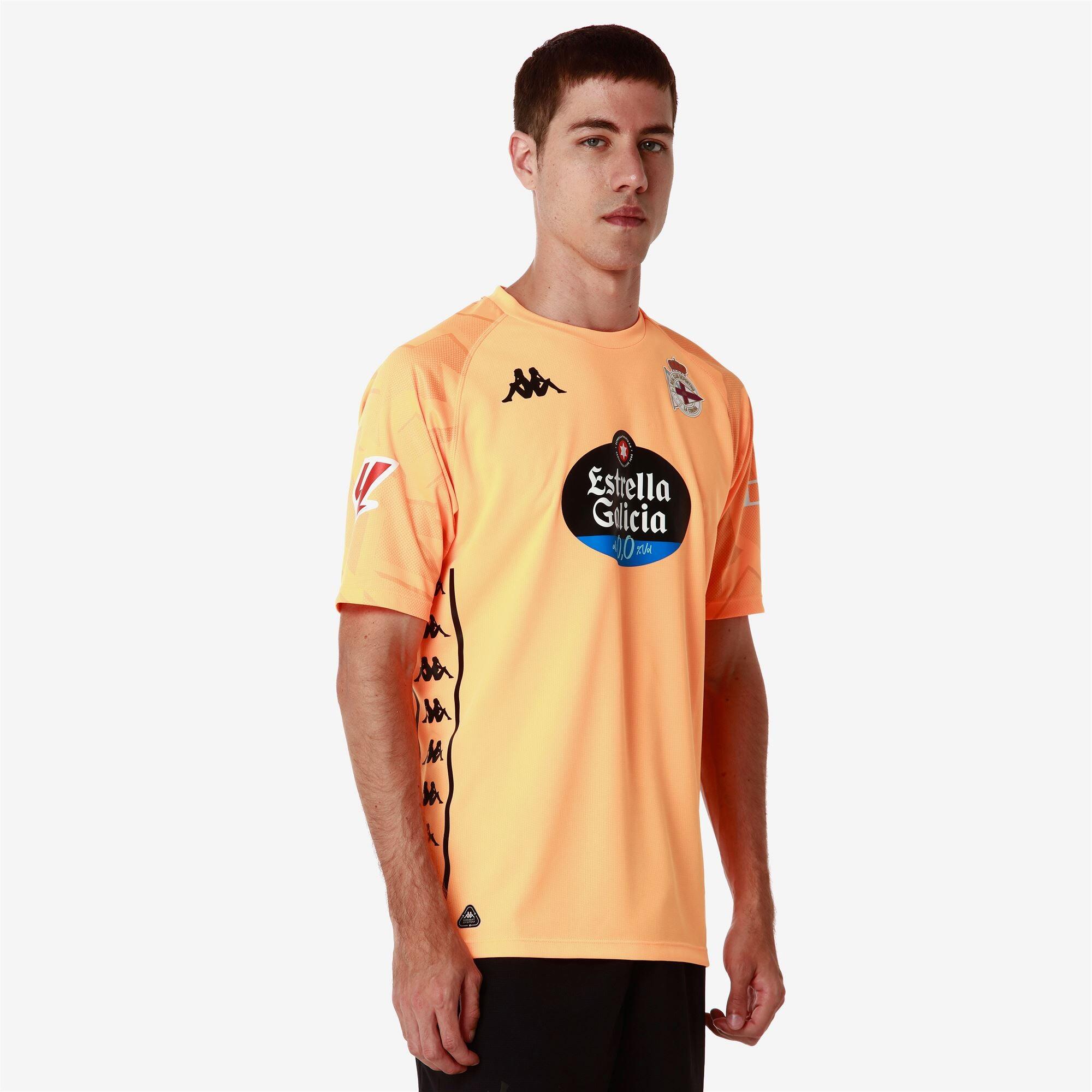 T-shirt da uomo in poliestere riciclato giallo da calcio 6/7