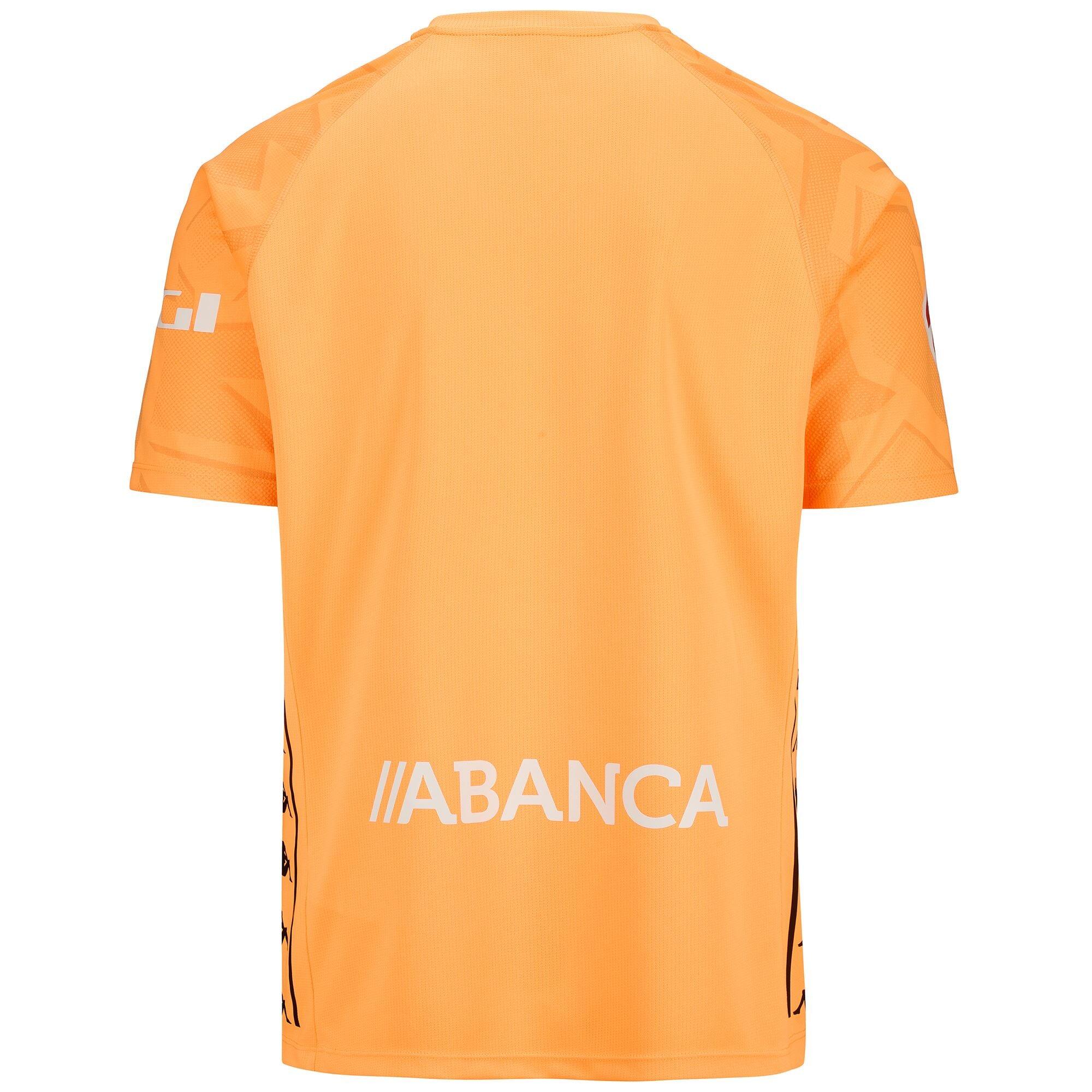 T-shirt da uomo in poliestere riciclato giallo da calcio 4/7