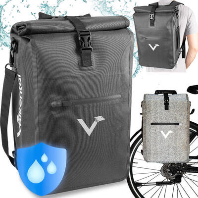 Fietsrugzak fietstas voor fiets bagagedrager. 23l waterdicht