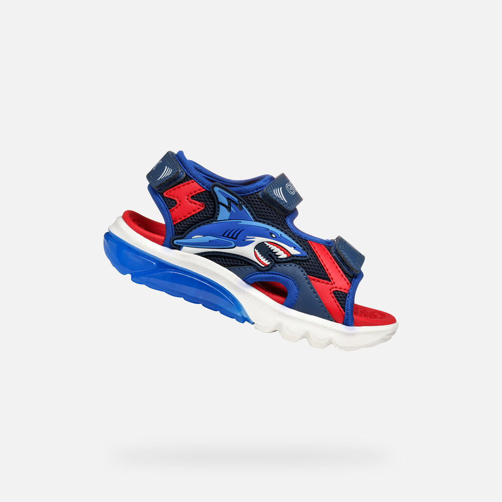 Sandały Geox Model J Sandal Ciberdron B Kolor Niebieski