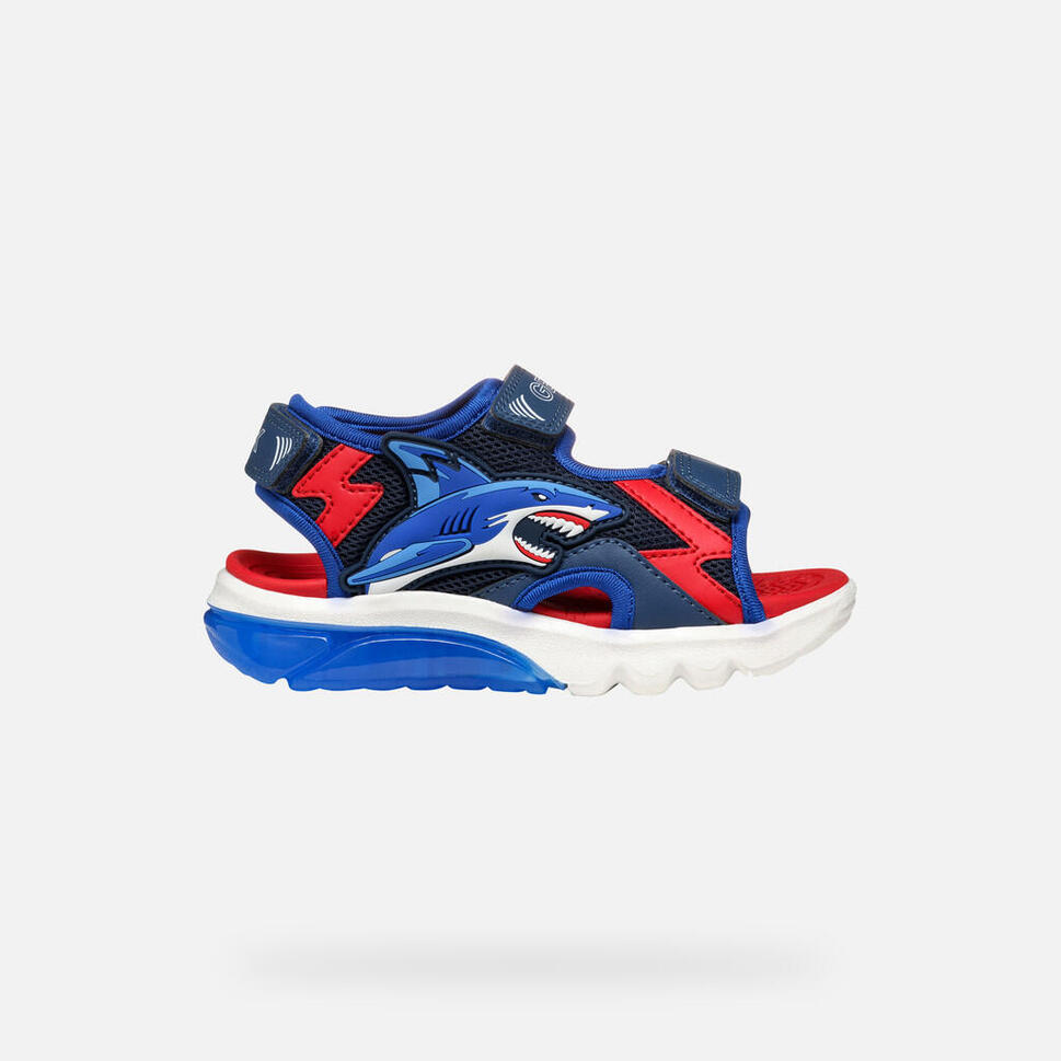 Sandały Geox Model J Sandal Ciberdron B Kolor Niebieski