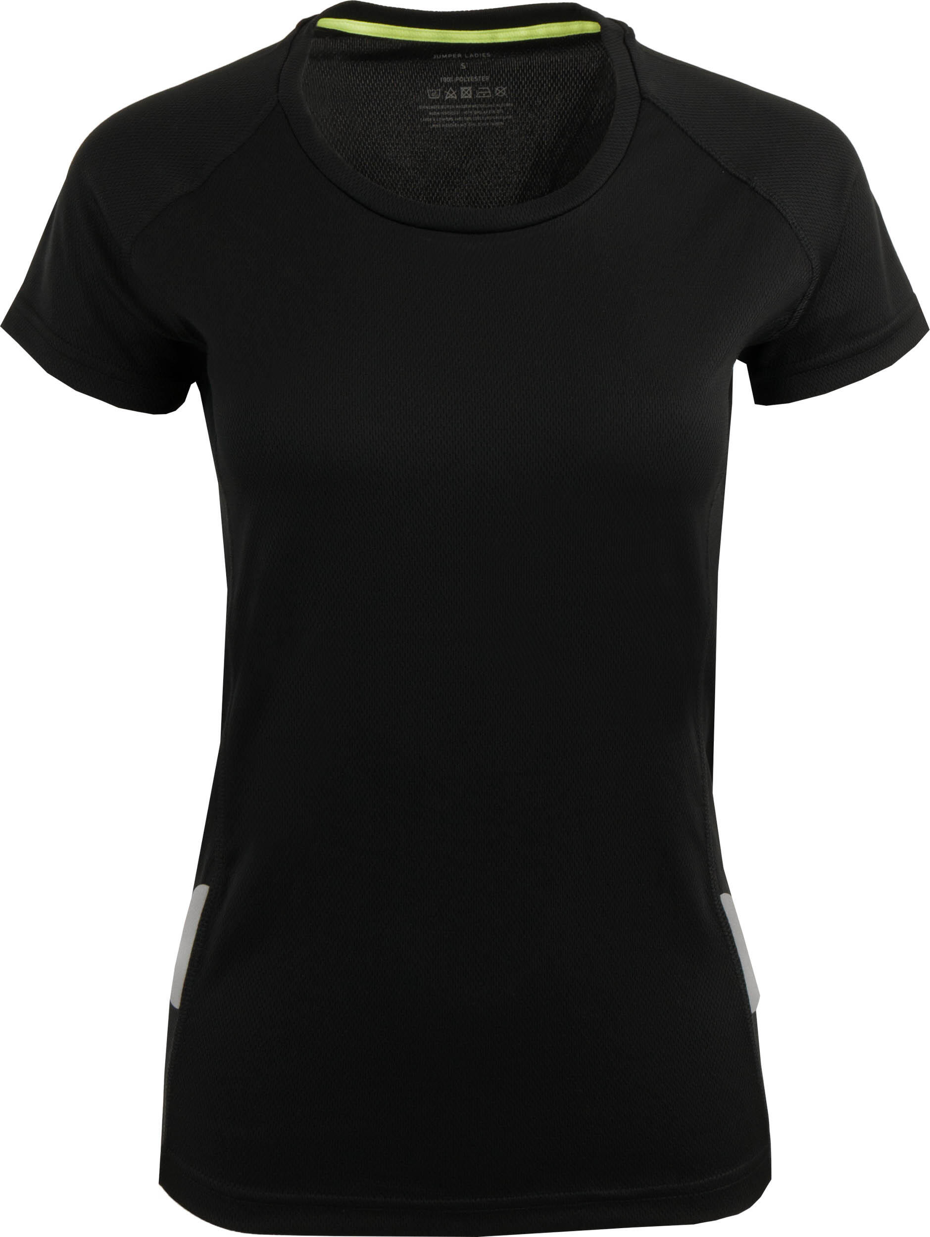 JUMPERS Camiseta de Esporte Feminina Jumper Preta M - Respirável e de Secagem Rápida