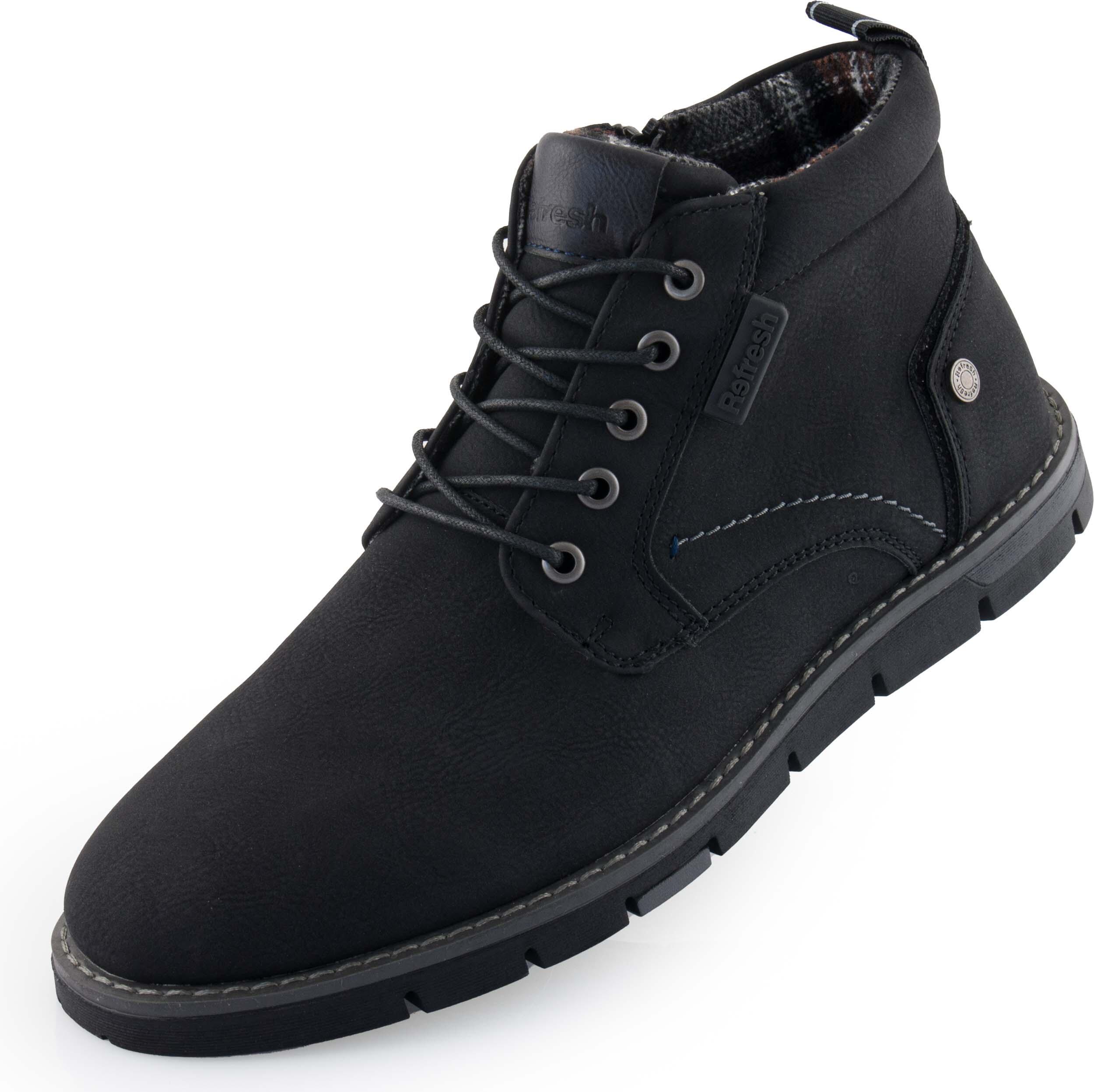 REFRESH Stivali in pelle da uomo - Comfort e stile moderno