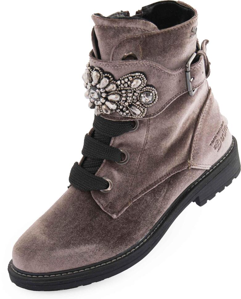 Eleganckie i Wygodne Botki Tom Tailor w Kolorze Taupe - Rozmiar 36