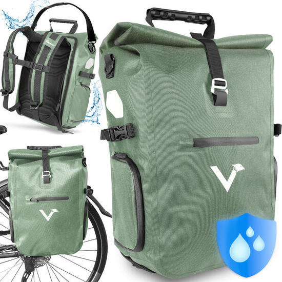 Sacoche velo porte bagages bikepacking, velo sac a dos etanche 23L