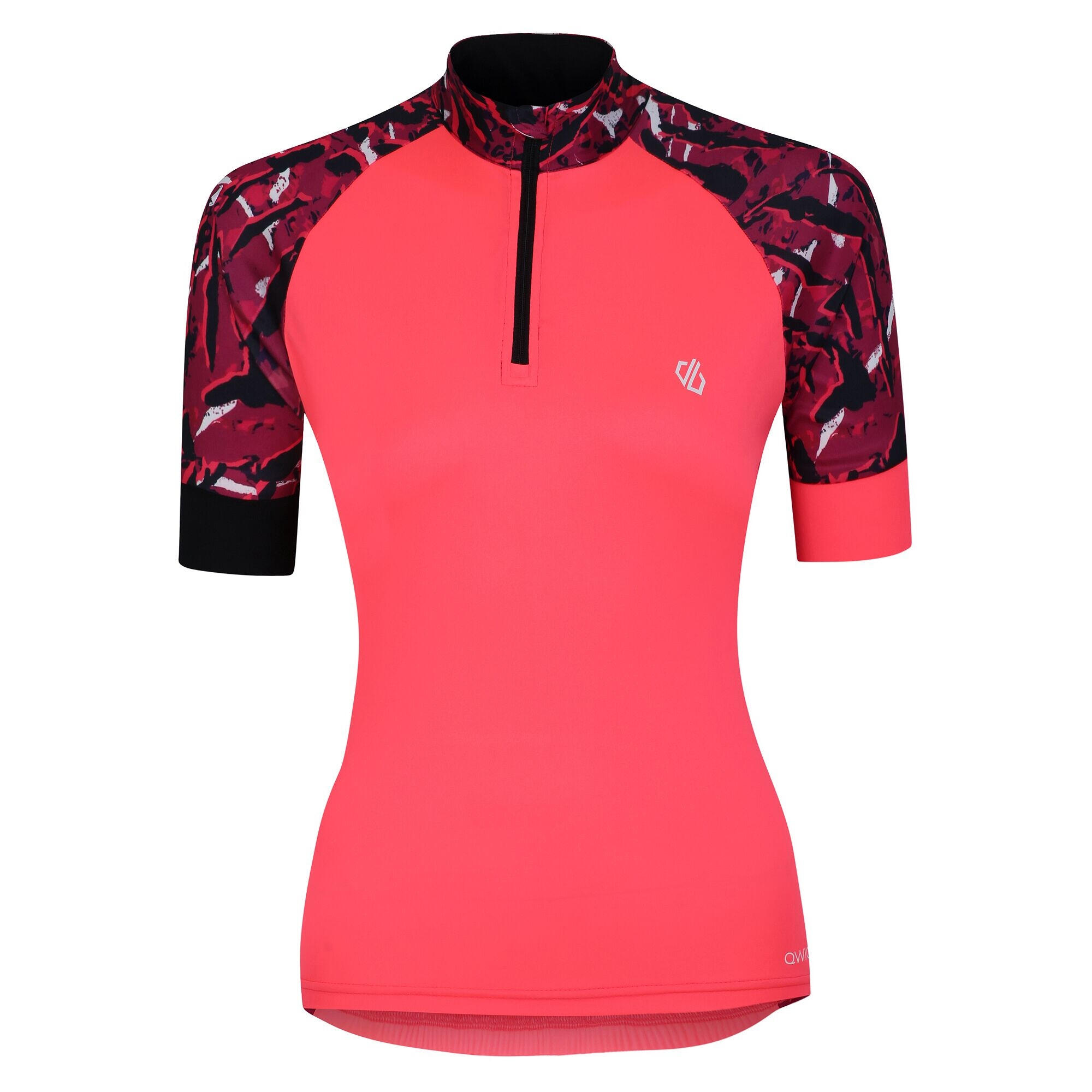 DARE 2B Maglietta Da Ciclista Leopardato Donna Dare 2B Follow Through Rosa Fluo Rosa