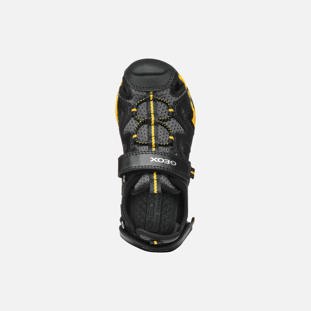 Sandales Garçon JR BOREALIS Noir/Jaune 7/7