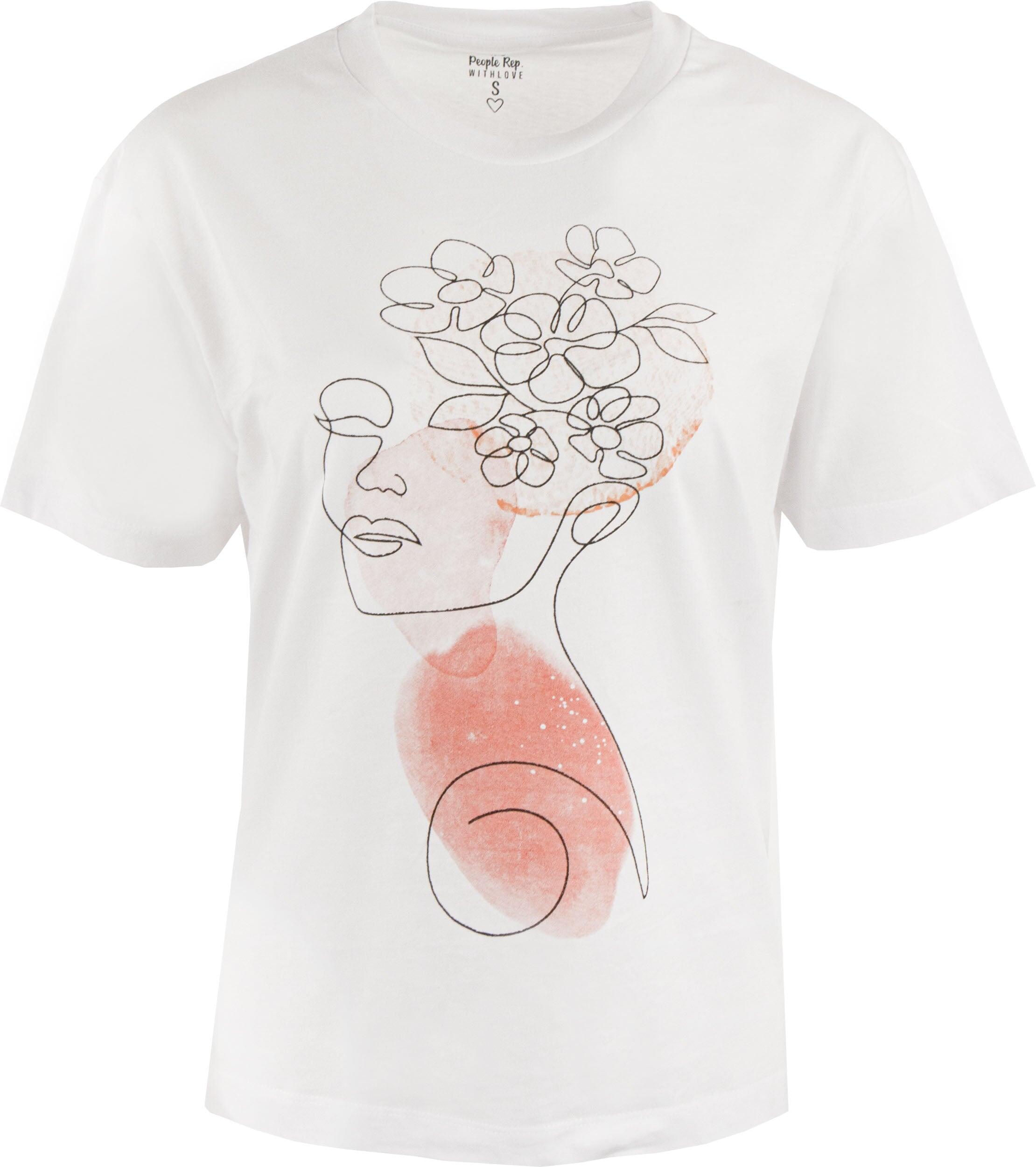 THE RUNNING REPUBLIC Camiseta feminina Marilena branca - algodão macio e ajuste perfeito