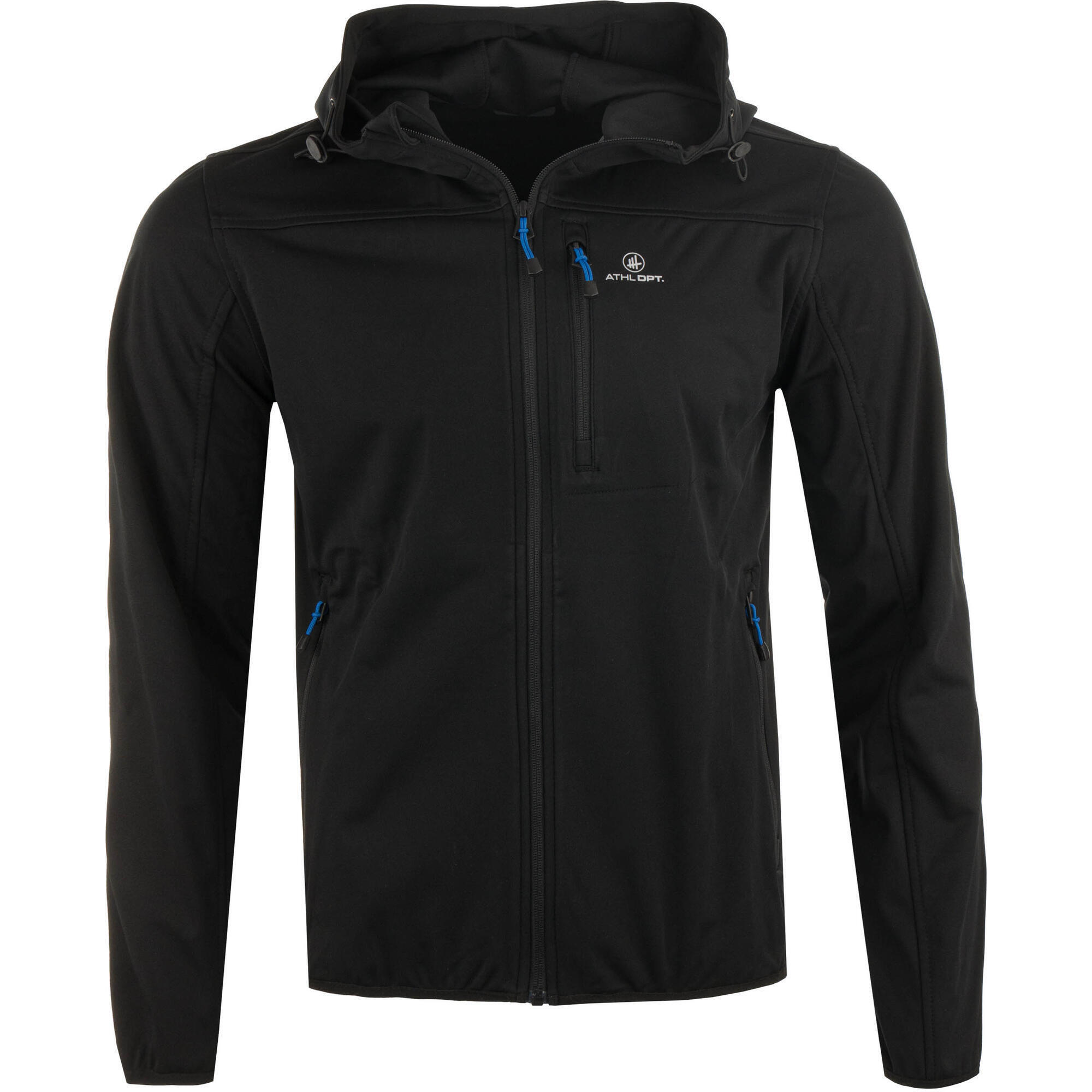 Męska Kurtka Softshell Athl. DPT Agar Czarna 2XL Wodoodporna
