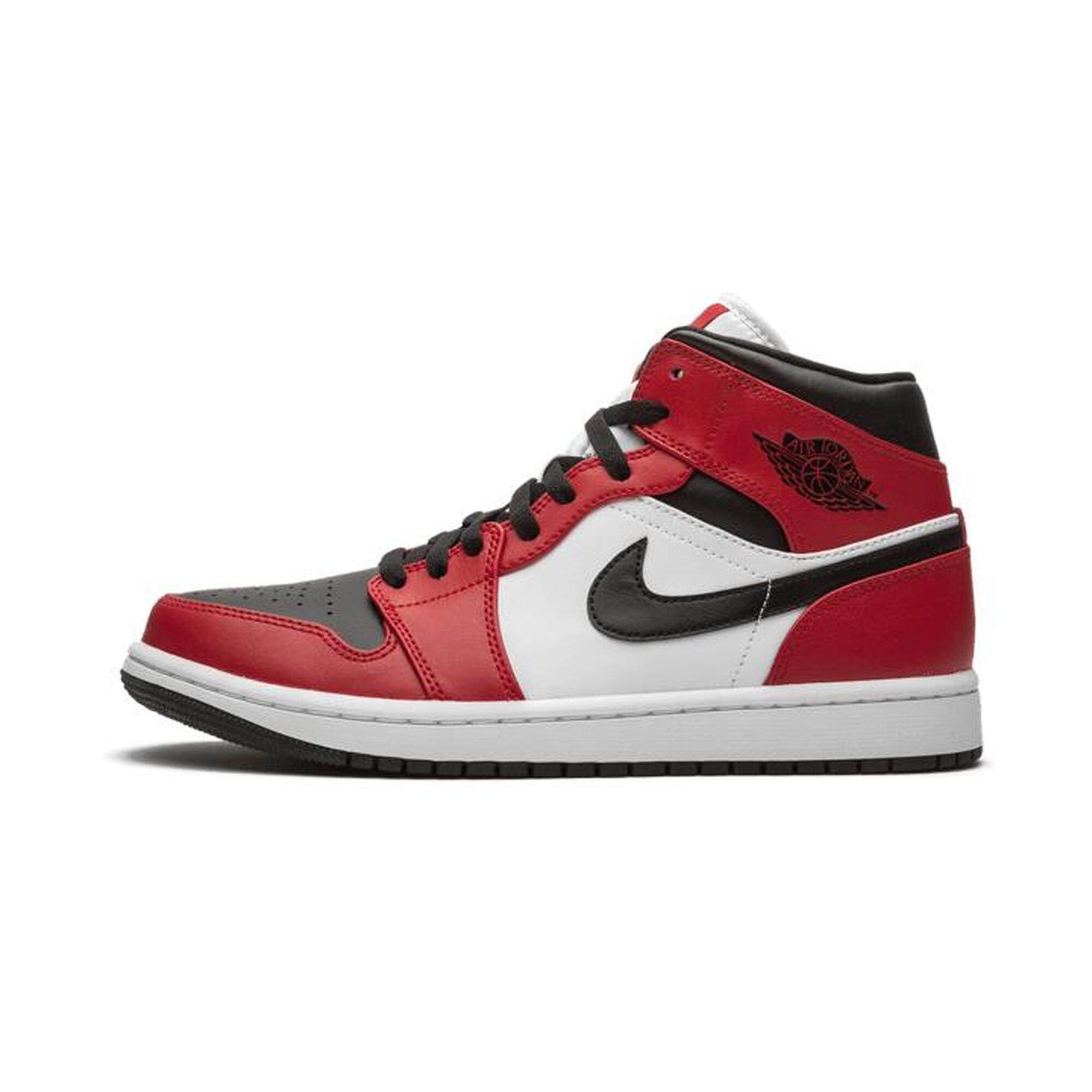 Jordan - Air Jordan 1 Mid Chicago Black Toe - Chaussures De Sport - Noir - Decathlon