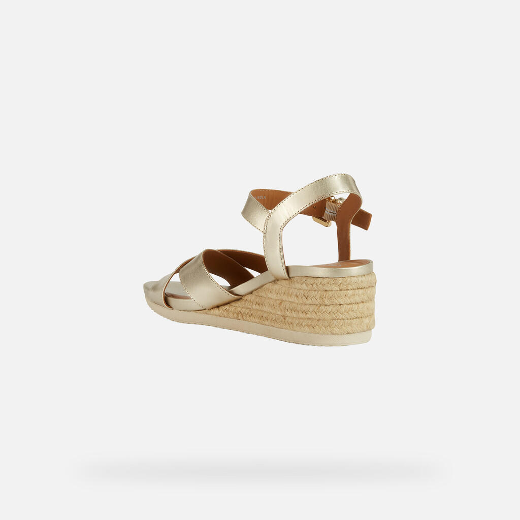 Sandales Femme ISCHIA CORDA WOMAN Or Clair 6/7