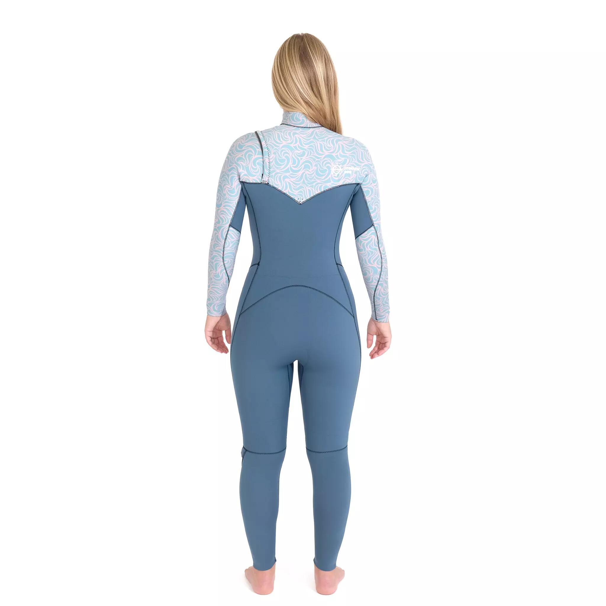 Traje neopreno natación mujer Mellow Sea Surf'n'Lifesaving Chest Zip 4/7