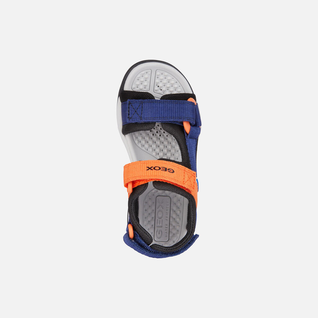 Sandales Garçon BOREALIS BOY Bleu Marine/Orange 6/7