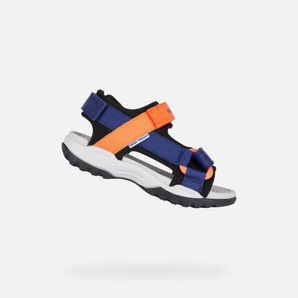 Sandales Garçon BOREALIS JUNIOR Bleu Marine/Orange