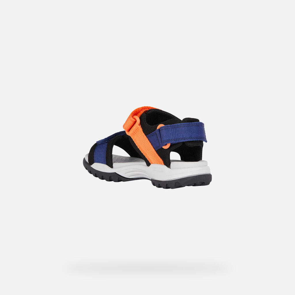 Sandales Garçon BOREALIS BOY Bleu Marine/Orange 4/7
