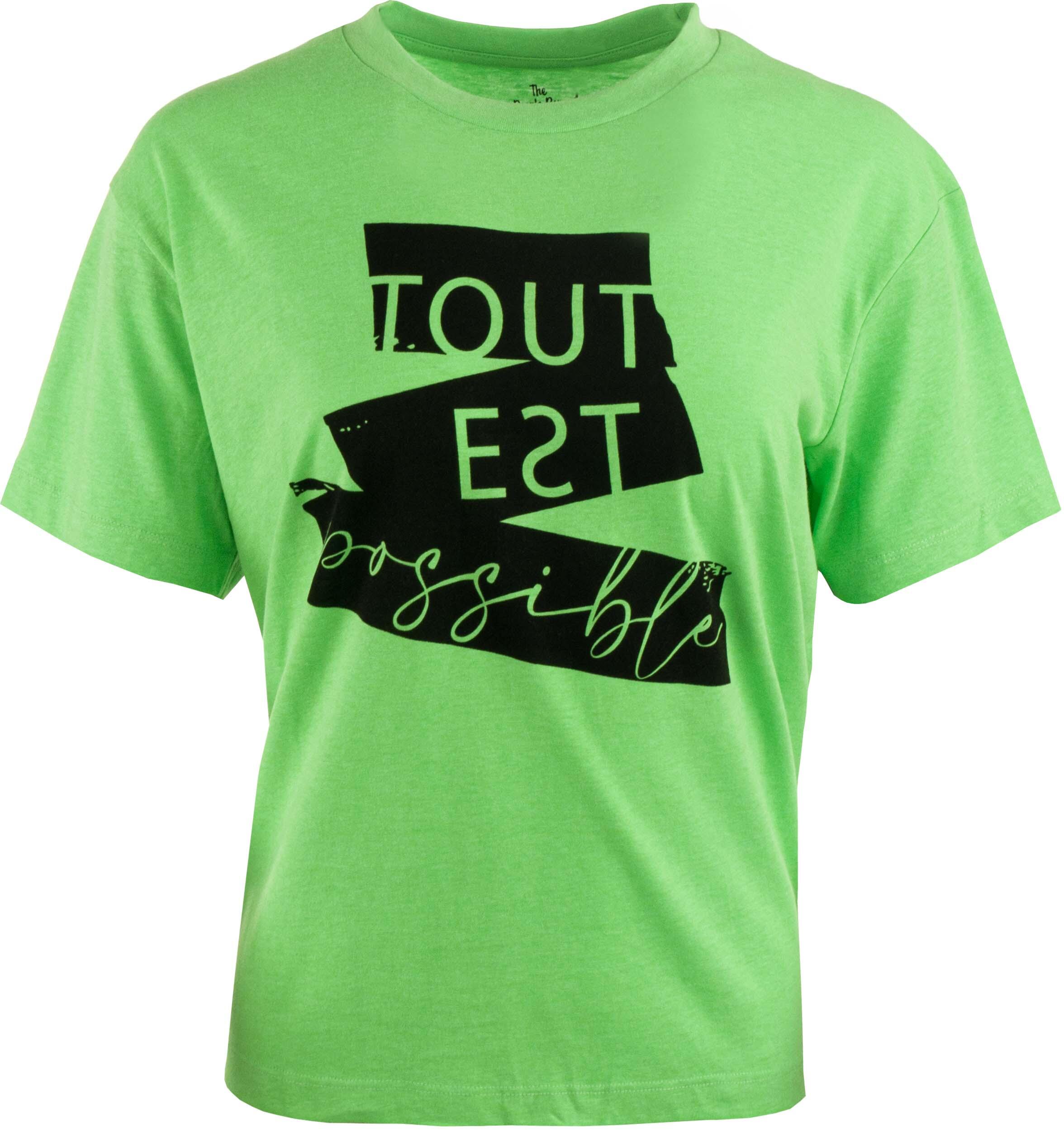 THE RUNNING REPUBLIC Camiseta Feminina Minerva Green Fluo - Sportiva e Respirável