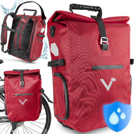 Sacoche velo porte bagages bikepacking, velo sac a dos etanche 23L