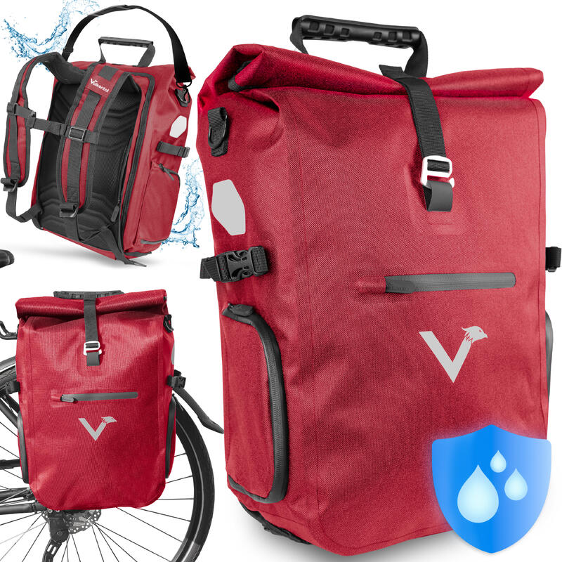 Alforge bagageiro com função mochila impermeável 23 L - ValkPro