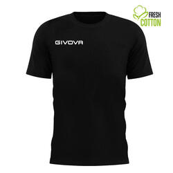 T-shirt en Coton Noir Givova L - Confort et Élégance