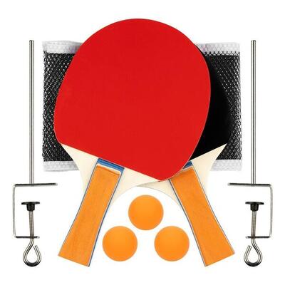 Tafeltennisset met 2 bats. 3 ballen en net