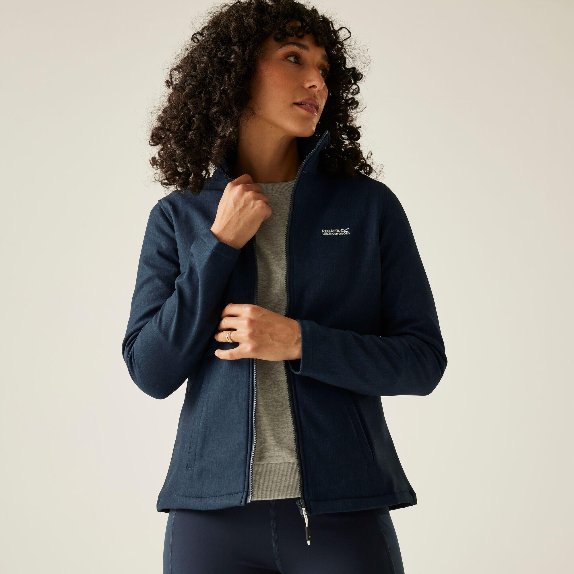 Casaco softshell connie v - azul marinho mulher