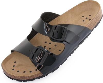 Medizinische Hausschuhe Abeba Black 40 - Anti -Slip & komfortabel