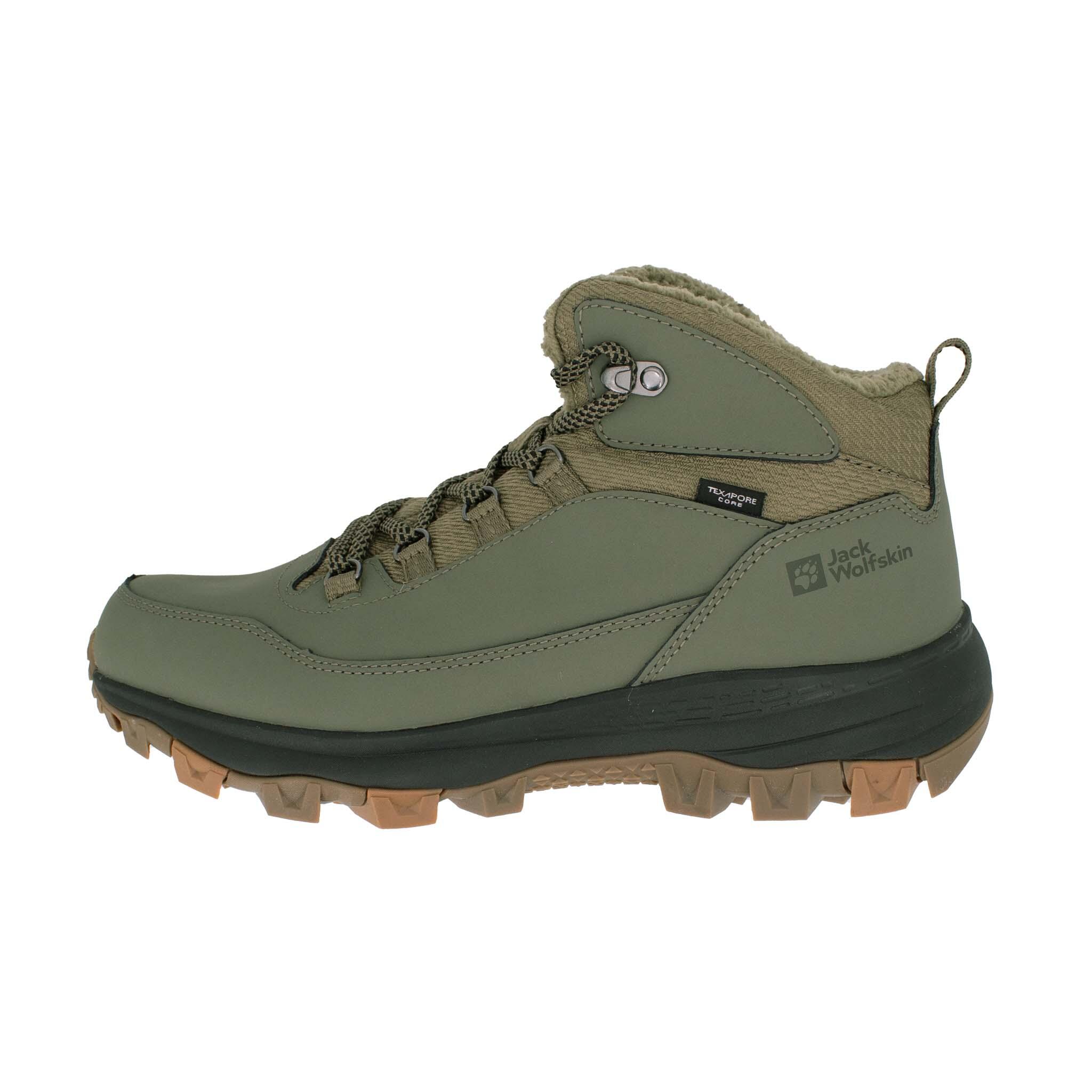 JACK WOLFSKIN Wanderschuhe Everquest Texapore Mid in Grün