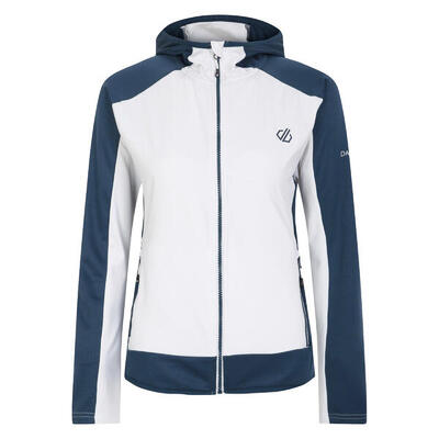 Dames traversing core stretch midlayer (niagarablauw/satsuma)