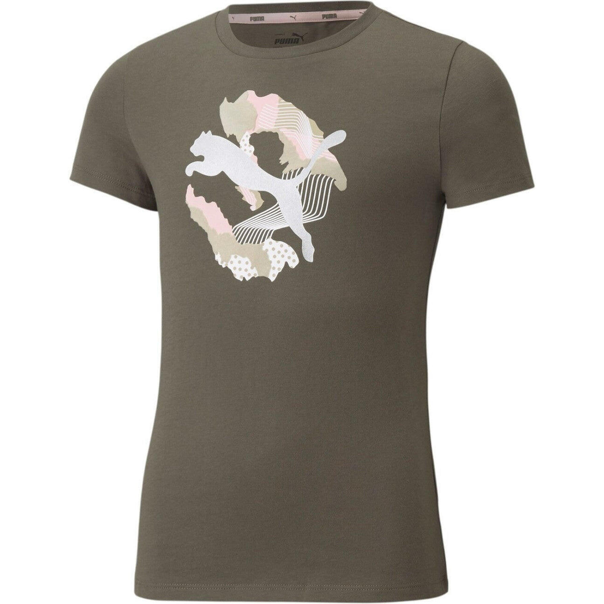 Dziecięce T-shirt Puma Alpha Tee G Liść Winogron 176 - Komfort i Styl