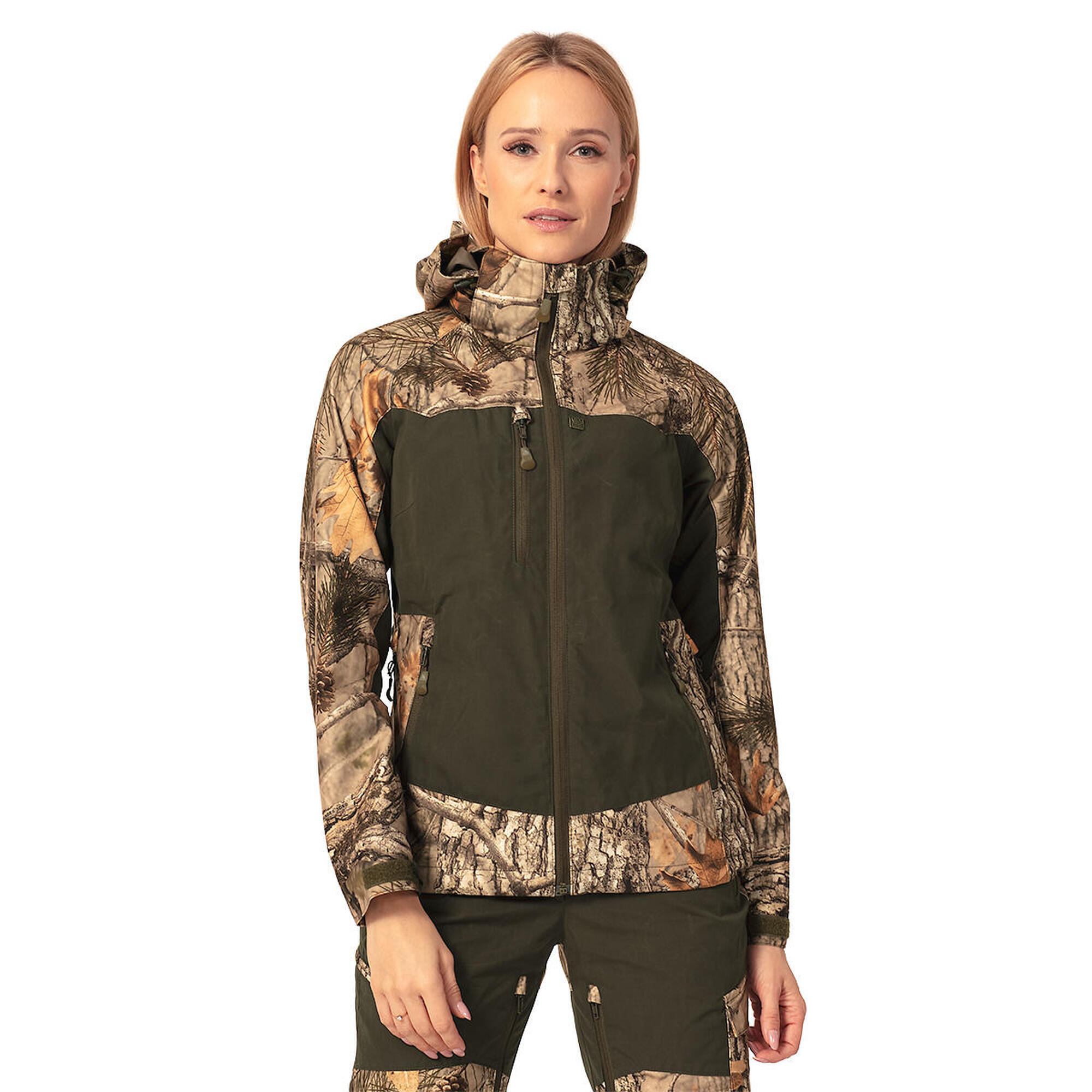 Tagart - Veste De Chasse Femme Tagart Iron 2 3dx Avec Membrane Et Camouflage - Blouson - Marron - Decathlon