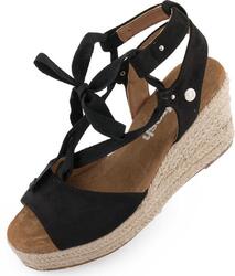 Sandales femme Refresh compensées 9 cm, noir, 38