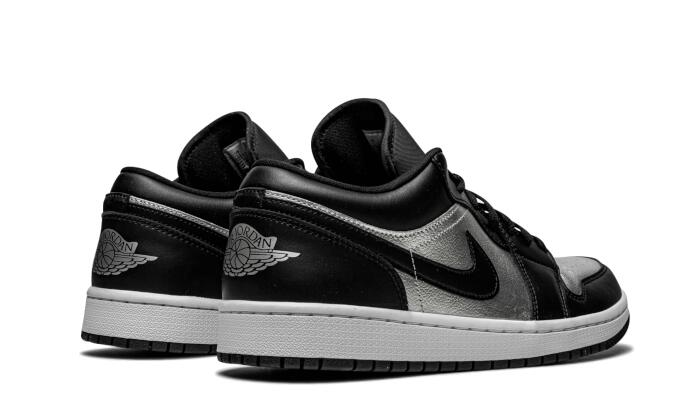 Air Jordan 1 Low SE Black Metallic Silver 2/5
