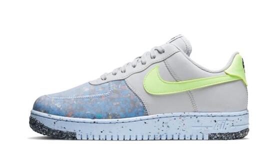 Zapatillas Air Force 1 Low Crater Pure Platinum Barely Volt