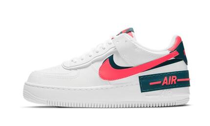 Zapatillas Air Force 1 Shadow White Dark Teal Solar Red