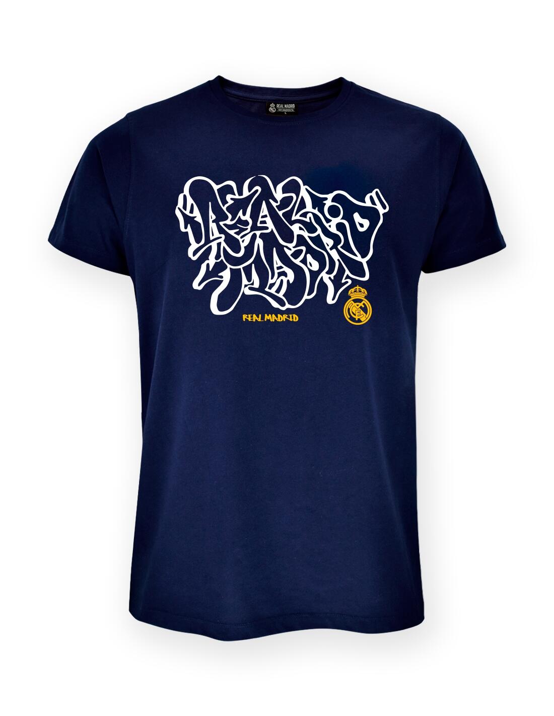 Camiseta Real Madrid Adulto Graffiti Blue Real Madrid