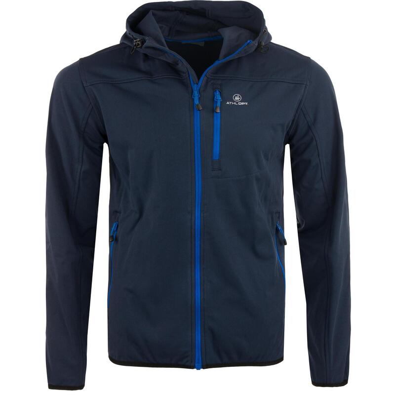 Męska Kurtka Softshell Athl. DPT Agar Navy - Wiatroodporna i Elastyczna
