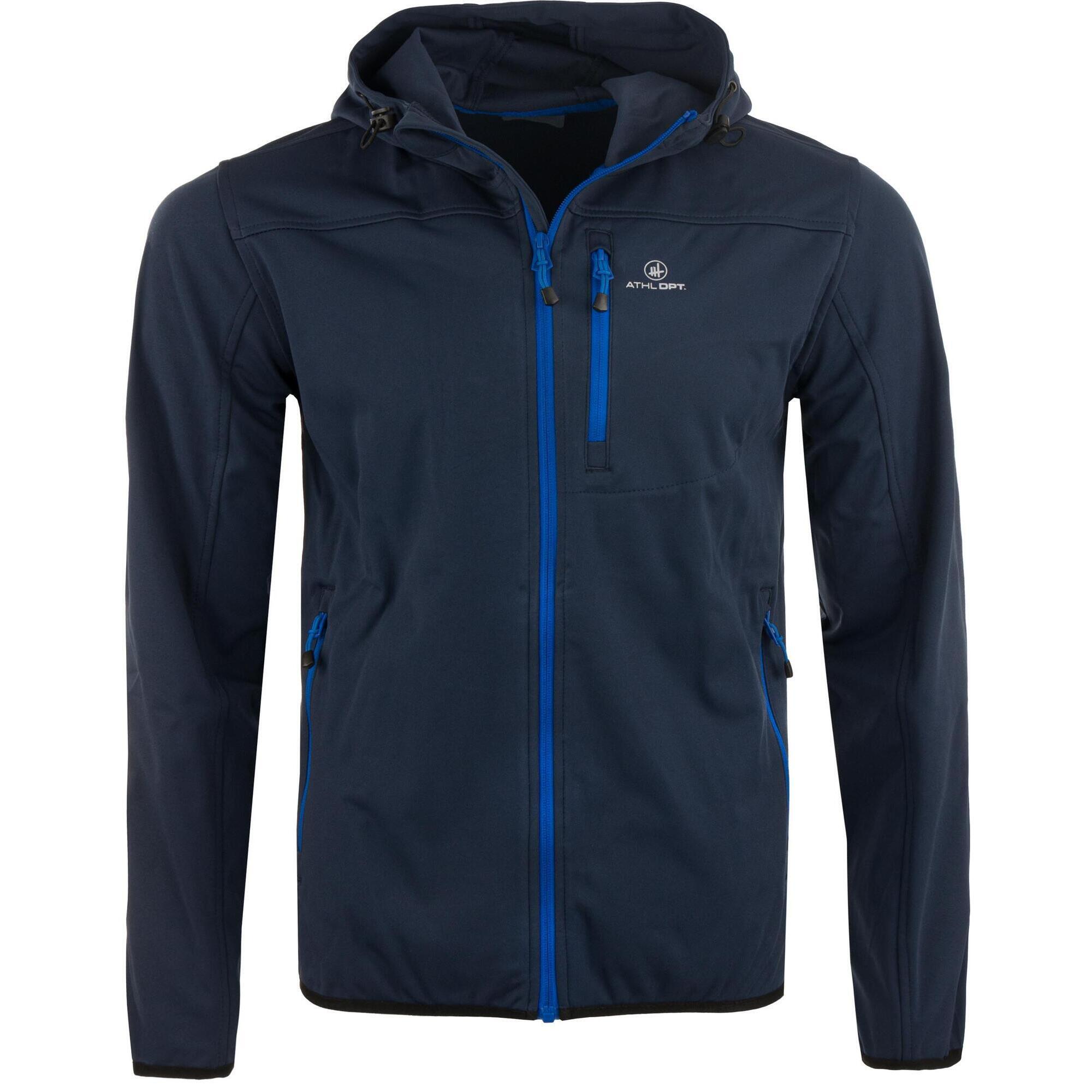 Męska Kurtka Softshell Athl. DPT Agar Navy - Wiatroodporna i Elastyczna