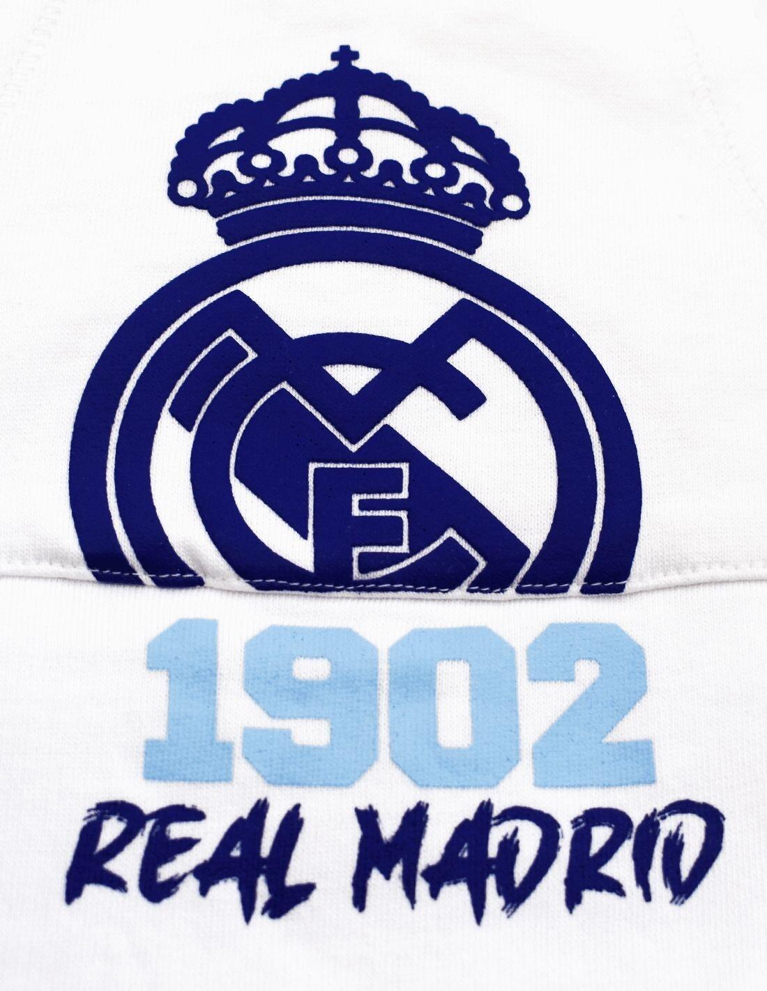 Peto Real Madrid blanco para bebé 2/4