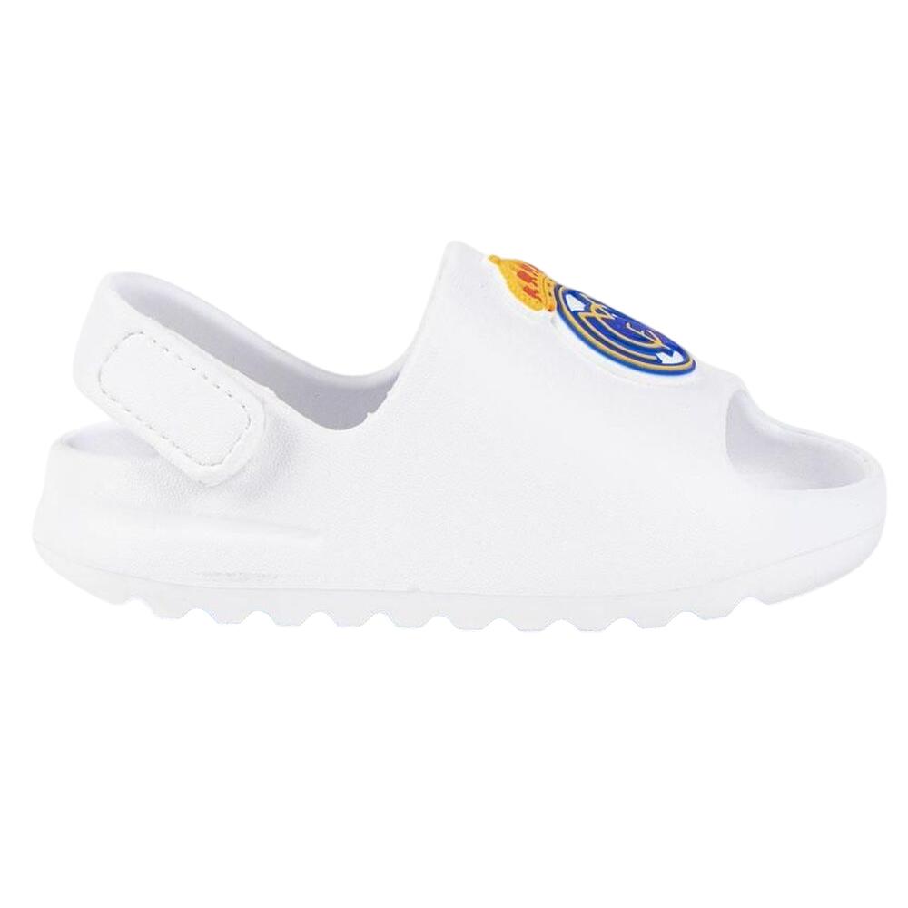 Real Madryt klapki sandały na rzep beach pool flip flops białe 2/4