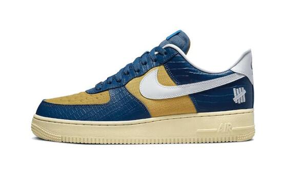 Zapatillas Air Force 1 Low SP Undefeated 5 On It Blue Yellow Croc