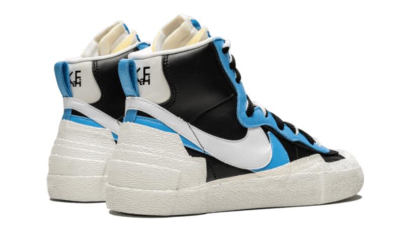 Blazer Mid Sacai White Black Legend Blue 2/6
