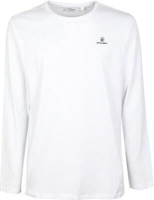 Glemo Herren T-Shirt Athl DPT Logan, Langarm, Weiß, L