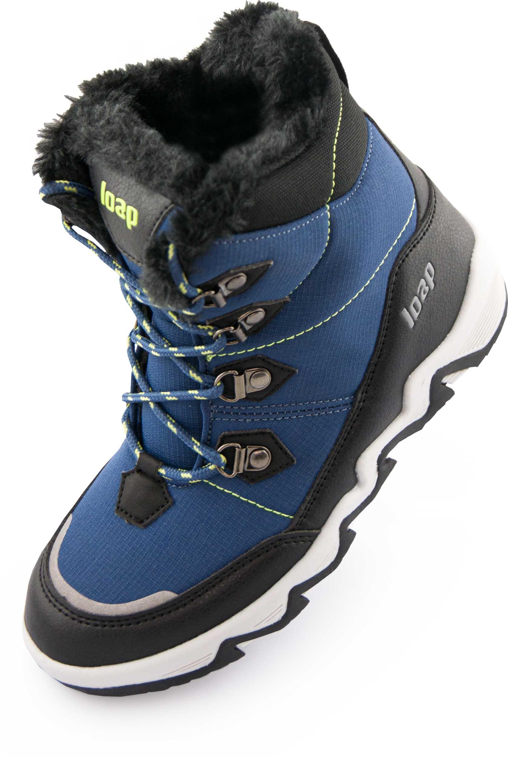 Botas de inverno impermeáveis para crianças laep lima blue - tamanho 28